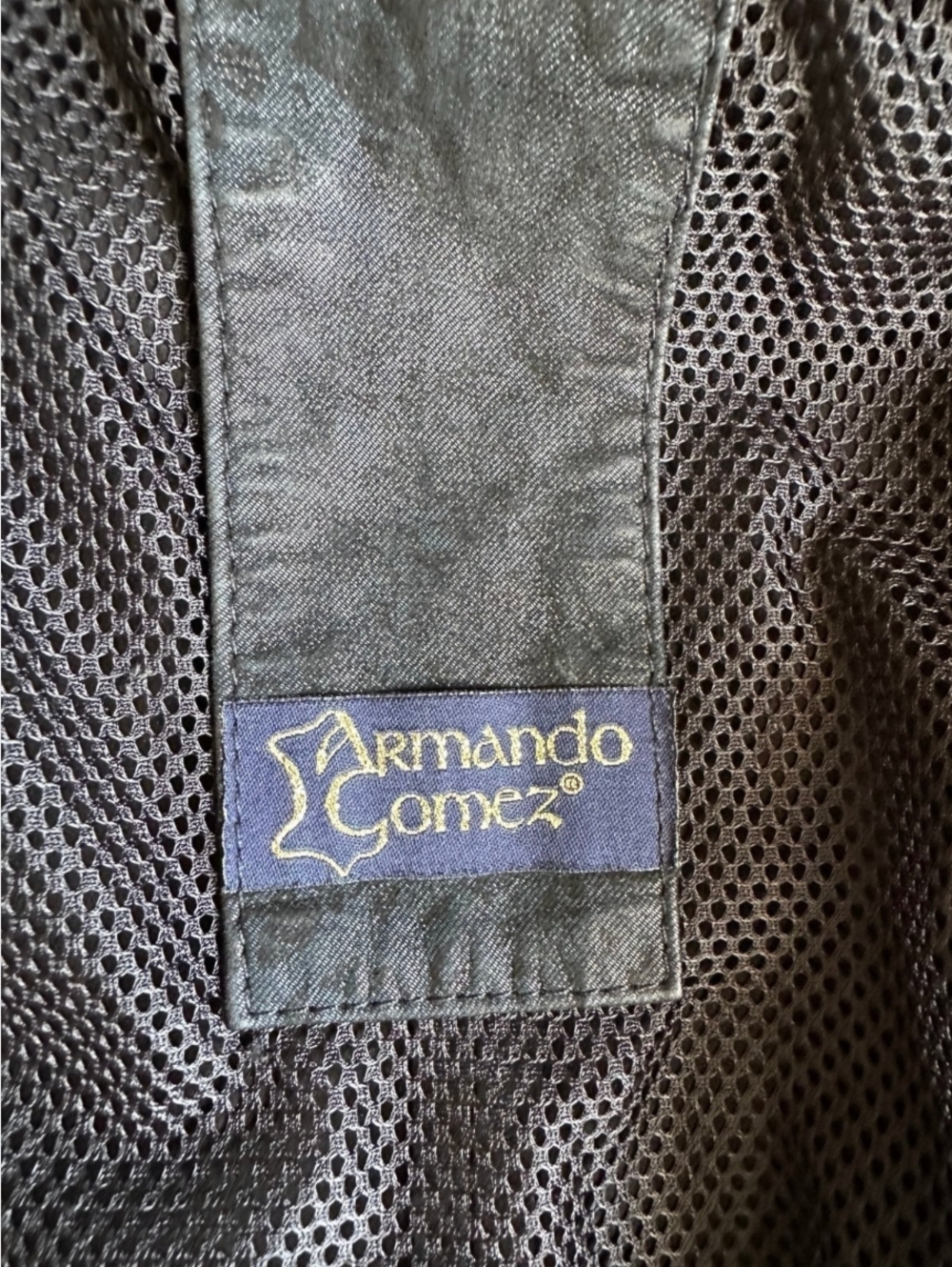 Armando Gomez Leather Windbreaker Vest Jacket Dark Blue M Italy 3-Way Style - Picture 13 of 14